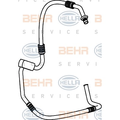 Слика на Вод висок притисок/вакум, клима уред HELLA BEHR  SERVICE  PREMIUM LINE 9GS 351 337-001