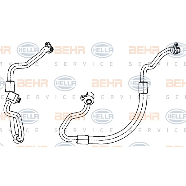 Слика на вод за низок притисок, клима уред BEHR HELLA SERVICE PREMIUM LINE 9GS 351 338-491 за Ford Mondeo 4 2.0 - 145 коњи бензин