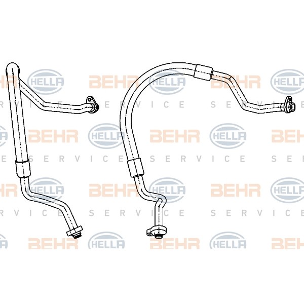 Слика на вод за низок притисок, клима уред BEHR HELLA SERVICE PREMIUM LINE 9GS 351 338-561 за Ford Mondeo 4 2.5 - 220 коњи бензин