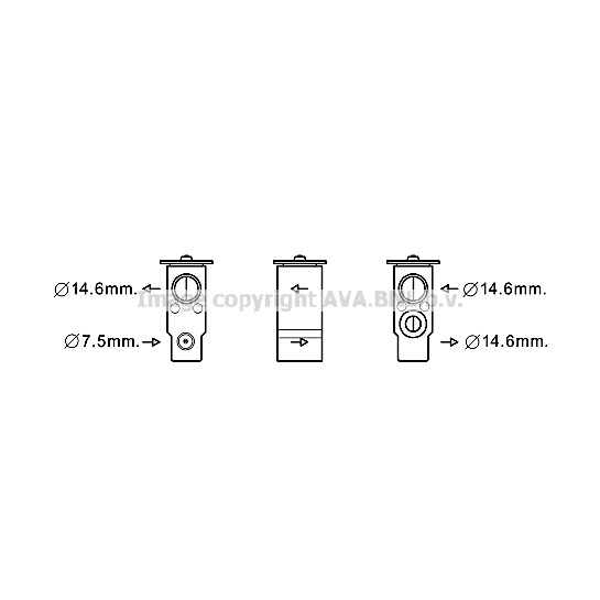 Слика на Возвратен вентил за клима уред AVA QUALITY COOLING HY1397 за Hyundai Matrix (FC) 1.6 - 103 коњи бензин