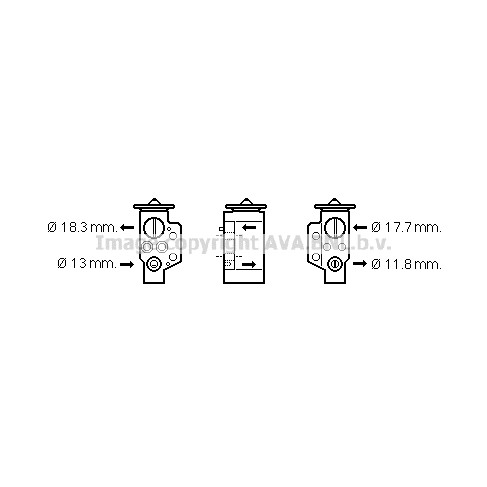 Слика на Возвратен вентил за клима уред AVA QUALITY COOLING VN1311 за Skoda Roomster (5J) 1.2 TSI - 105 коњи бензин