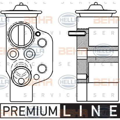 Слика на Возвратен вентил за клима уред HELLA BEHR  SERVICE  PREMIUM LINE 8UW 351 239-621