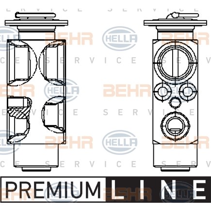 Слика на Возвратен вентил за клима уред HELLA BEHR  SERVICE  PREMIUM LINE 8UW 351 336-161 за камион DAF 95 FAT 95.380 - 384 коњи дизел