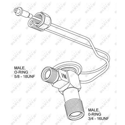 Слика на Возвратен вентил за клима уред NRF 38390