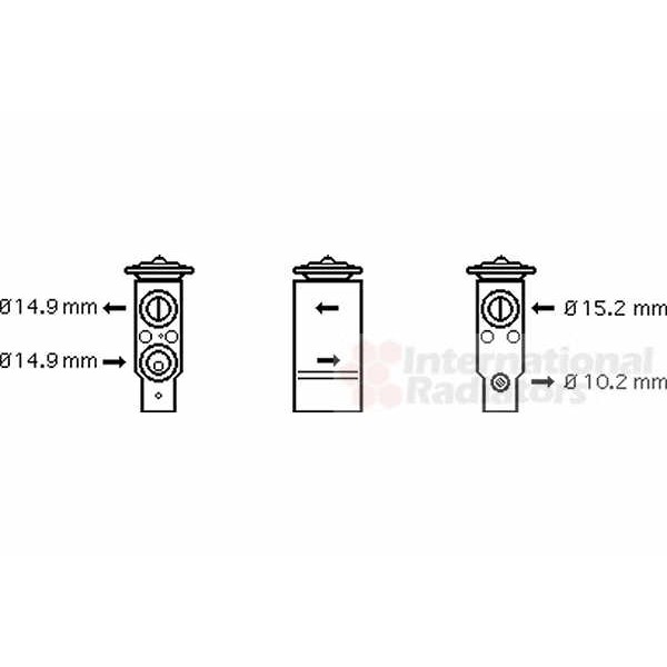 Слика на Возвратен вентил за клима уред VAN WEZEL 01001094 за Alfa Romeo 146 (930) Sedan 1.8 i.e. 16V T.S. - 140 коњи бензин