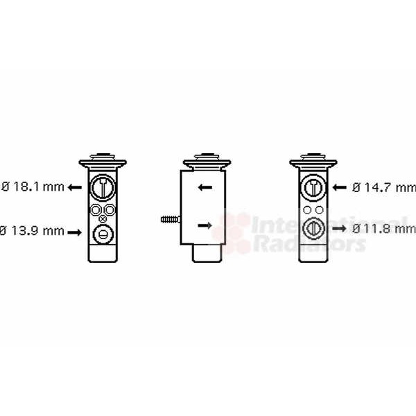 Слика на Возвратен вентил за клима уред VAN WEZEL 06001085 за BMW 3 Compact E46 325 ti - 192 коњи бензин