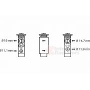 Слика 2 на Возвратен вентил за клима уред VAN WEZEL 18001380