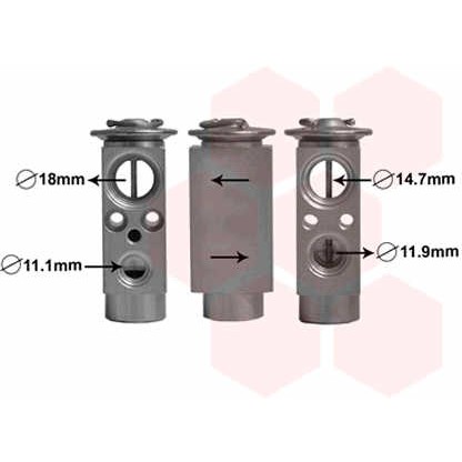 Слика на Возвратен вентил за клима уред VAN WEZEL 18001380 за Ford Sierra Hatchback (GBC,GBG) 2.9 i XR 4x4 - 145 коњи бензин