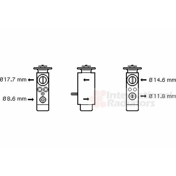 Слика на Возвратен вентил за клима уред VAN WEZEL 30001094 за камион DAF CF 65 FA 65.250 - 250 коњи дизел