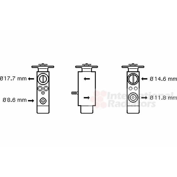 Слика на Возвратен вентил за клима уред VAN WEZEL 30001098 за Ford Sierra Hatchback (GBC,GBG) 2.9 i XR 4x4 - 145 коњи бензин