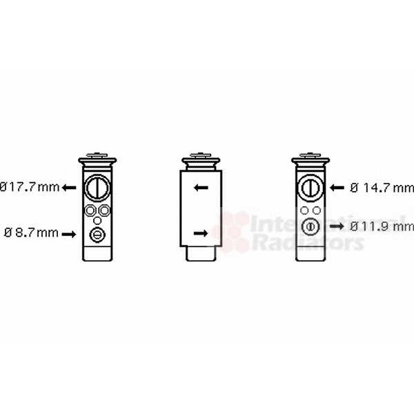 Слика на Возвратен вентил за клима уред VAN WEZEL 37001412 за Opel Astra G Hatchback 2.2 DTI - 125 коњи дизел