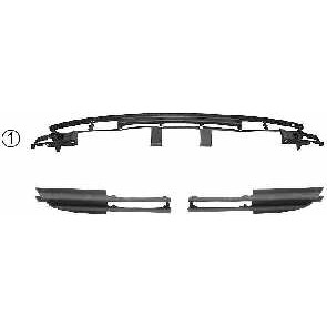 Слика на воздушна решетка, браник VAN WEZEL 0649590 за BMW 3 Sedan E46 330 xi - 231 коњи бензин