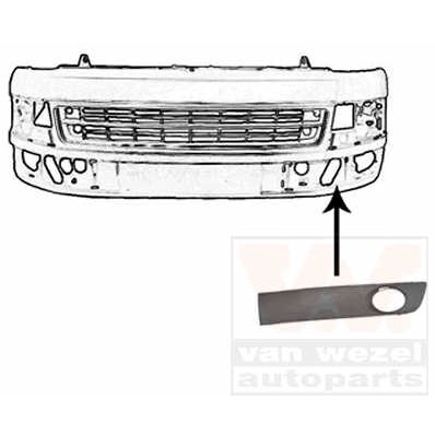 Слика на воздушна решетка, браник VAN WEZEL 5790593 за VW Transporter T5 Box 2.0 TDI 4motion - 140 коњи дизел