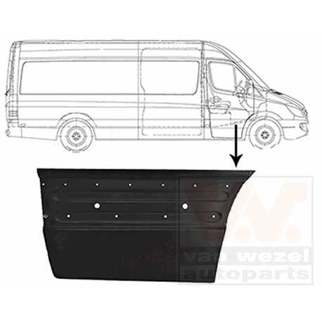 Слика на врата, каросерија VAN WEZEL 3077172 за Mercedes Sprinter 4.6-t Box (906) 424 (906.953, 906.655, 906.657) - 258 коњи бензин