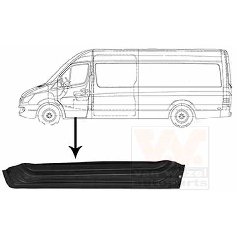 Слика на врата, каросерија VAN WEZEL 3077271 за Mercedes Sprinter 3-t Box (906) 213 CDI (906.611, 906.613) - 129 коњи дизел