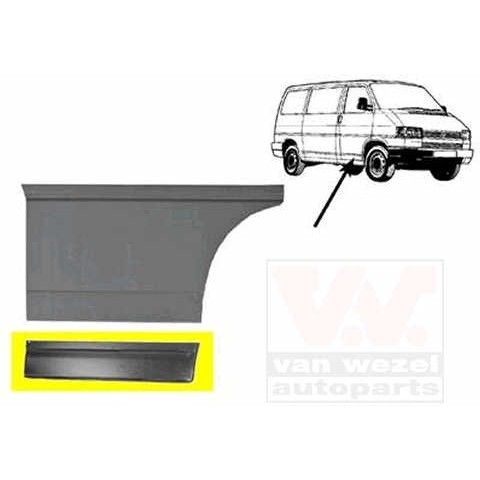 Слика на врата, каросерија VAN WEZEL 5874172 за VW Transporter T4 Box 2.4 D - 75 коњи дизел