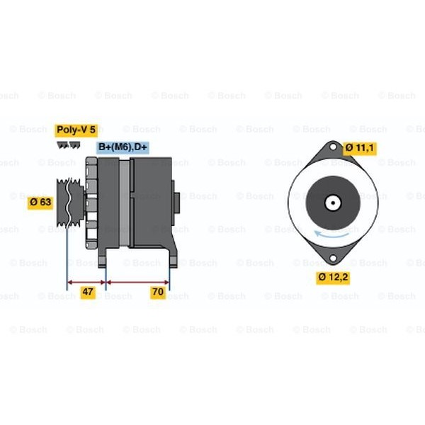 Слика на Генератор BOSCH 0 120 488 287