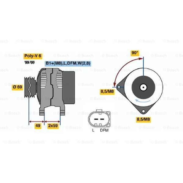 Слика на Генератор BOSCH 0 124 325 022