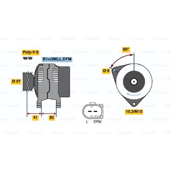 Слика на Генератор BOSCH 0 124 615 008