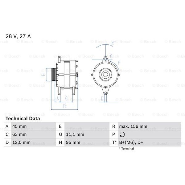 Слика на Генератор BOSCH 0 986 031 340