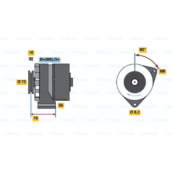 Слика на Генератор BOSCH 0 986 031 360