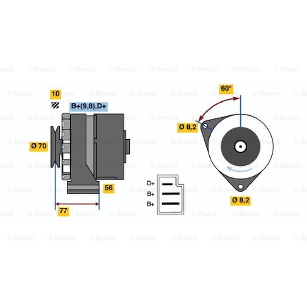 Слика на Генератор BOSCH 0 986 031 390