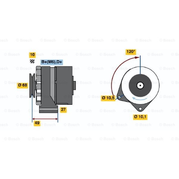 Слика на Генератор BOSCH 0 986 031 460