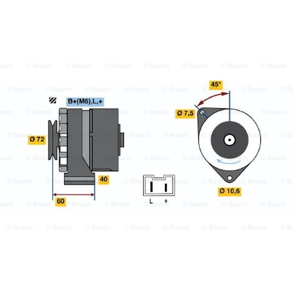 Слика на Генератор BOSCH 0 986 032 061