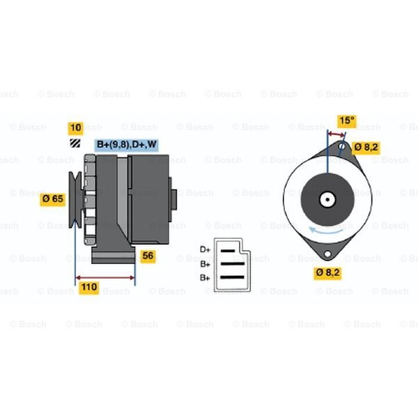 Слика на Генератор BOSCH 0 986 033 350