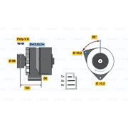 Слика 1 на Генератор BOSCH 0 986 033 740