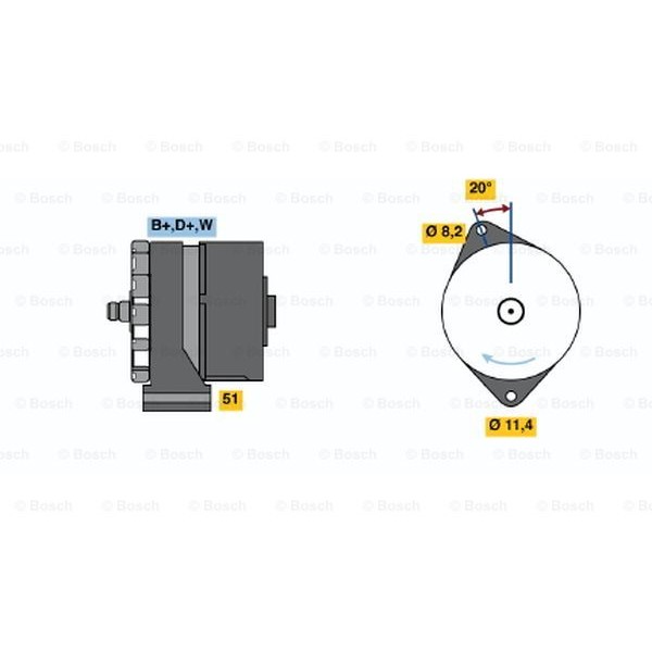 Слика на Генератор BOSCH 0 986 033 840