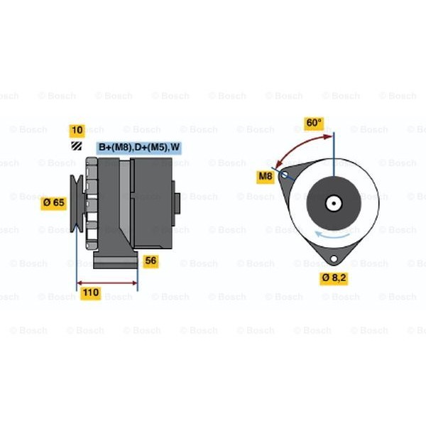 Слика на Генератор BOSCH 0 986 034 240