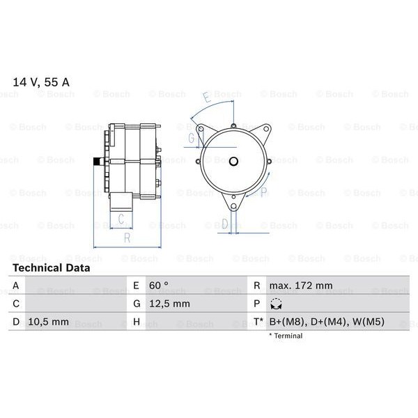 Слика на Генератор BOSCH 0 986 034 260