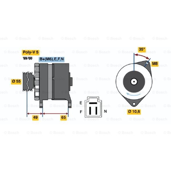 Слика на Генератор BOSCH 0 986 034 321