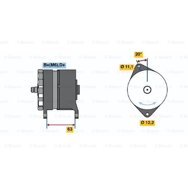 Слика на Генератор BOSCH 0 986 034 420