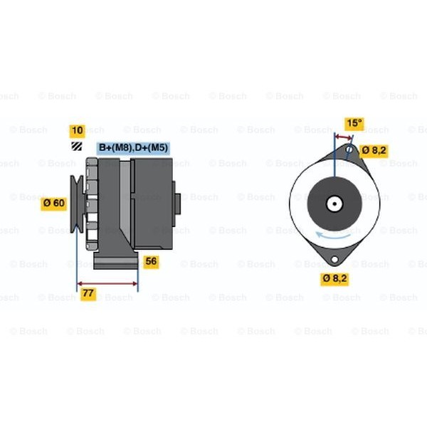 Слика на Генератор BOSCH 0 986 034 550