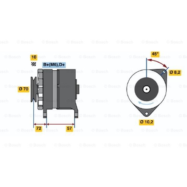 Слика на Генератор BOSCH 0 986 034 730