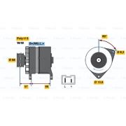 Слика 1 на Генератор BOSCH 0 986 034 841