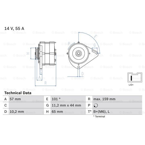 Слика на Генератор BOSCH 0 986 035 641