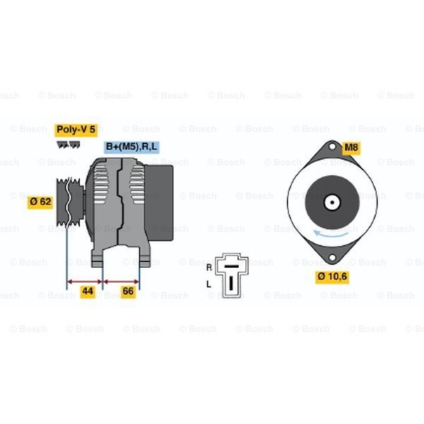 Слика на Генератор BOSCH 0 986 035 881