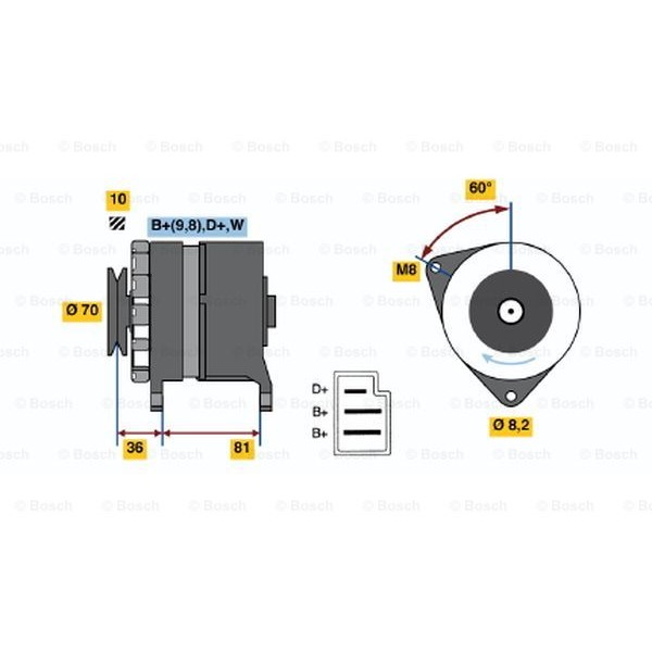 Слика на Генератор BOSCH 0 986 036 010