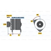 Слика 1 на Генератор BOSCH 0 986 036 100