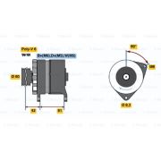 Слика 1 на Генератор BOSCH 0 986 036 160