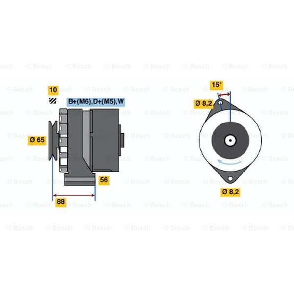 Слика на Генератор BOSCH 0 986 036 250