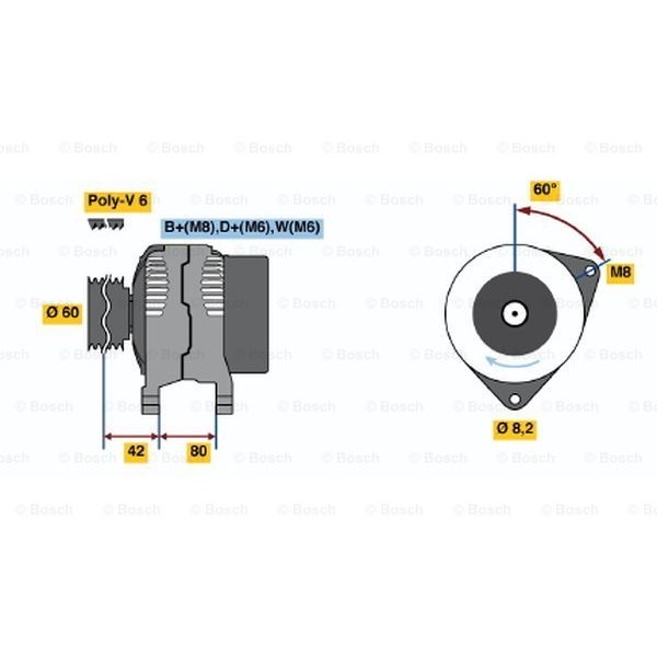 Слика на Генератор BOSCH 0 986 036 690