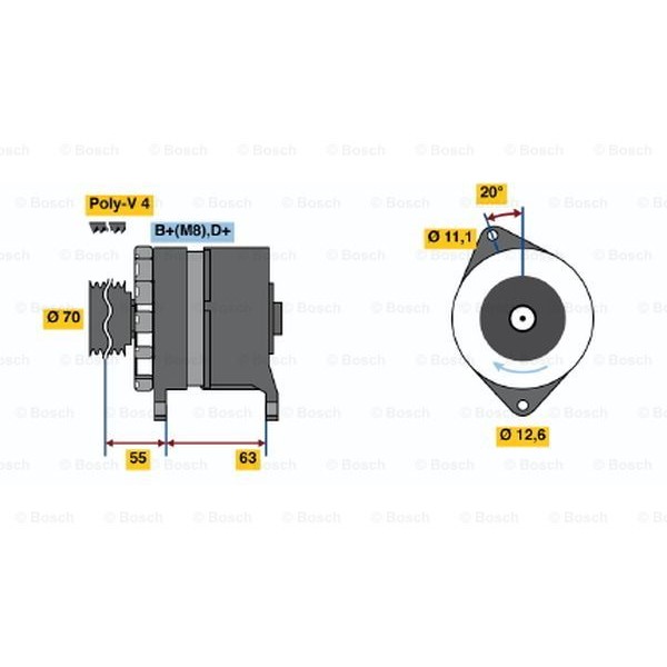 Слика на Генератор BOSCH 0 986 036 780