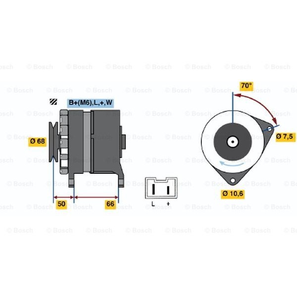 Слика на Генератор BOSCH 0 986 036 901