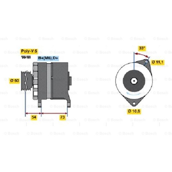 Слика на Генератор BOSCH 0 986 037 160