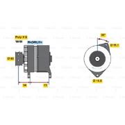 Слика 1 $на Генератор BOSCH 0 986 037 160