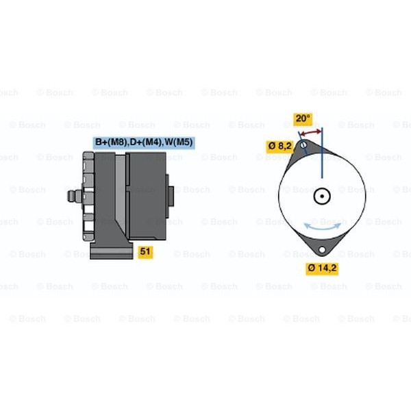 Слика на Генератор BOSCH 0 986 037 760 за камион Volvo F 16/500 - 500 коњи дизел